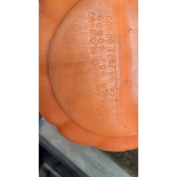 Vintage Halloween Jack o’-Lantern Pumpkin Bucket Blow Mold General Foam Plastics - Picture 5 of 5